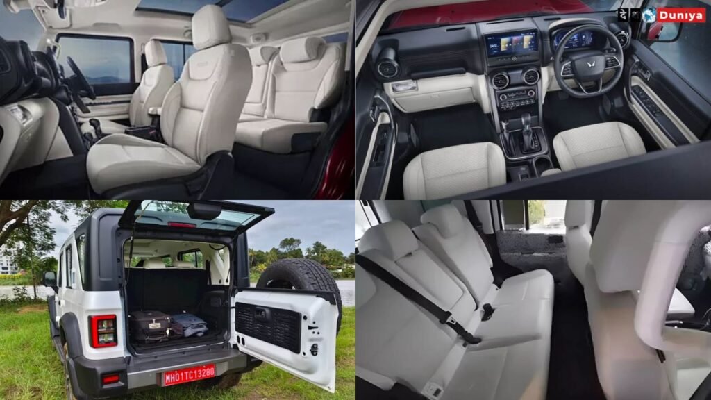 Mahindra Thar Roxx 2024 interior