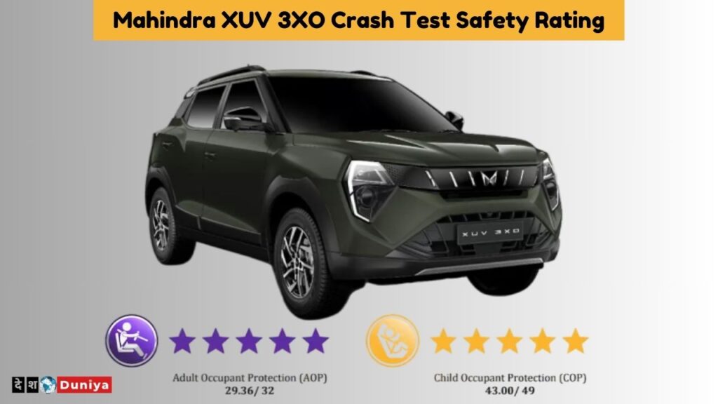 Mahindra XUV 3XO Crash Test Safety Rating