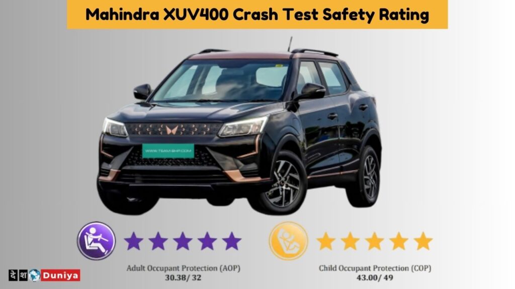 Mahindra XUV400 Crash Test Safety Rating