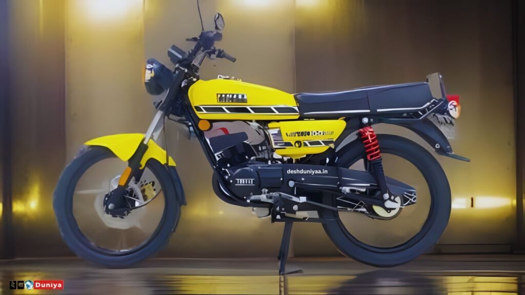 Yamaha RX 100 New Model 2025 yellow